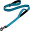 PetiFine 4FT Heavy Duty Dog Leash - Soft Padded Double Handle, Reflective Nylon for Large Medium Small Dogs, Blue