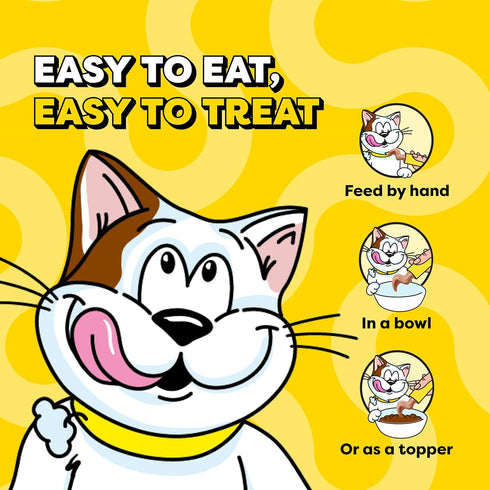 0.42 oz. 4 Count, Pack 11 (44 Temptations Creamy Puree Squeezable Lickable Cat Treats, Wet Cat Treats with Chicken