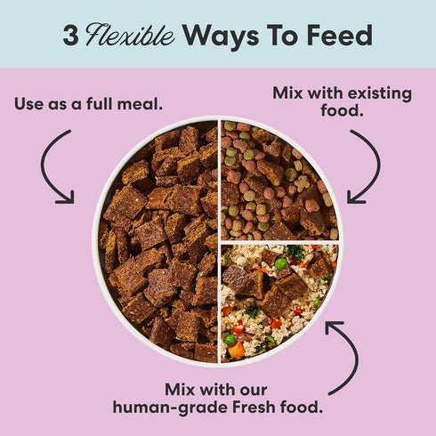 1 lb (16 Oz) The Pets Table Beef & Berries Grain-Free Air Dried Dog Food, Bag