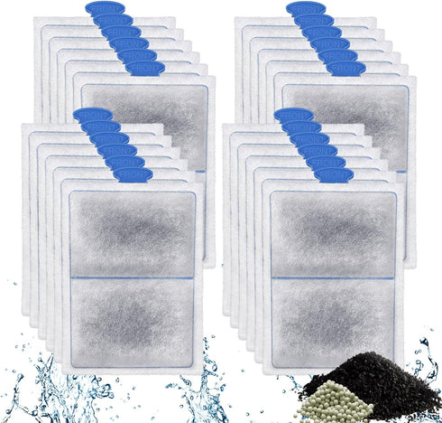driamor 24 Pack PF-L Fish Tank Filter Cartridges for TOP FIN PF20, PF30, PF40, PF75 Power Filters