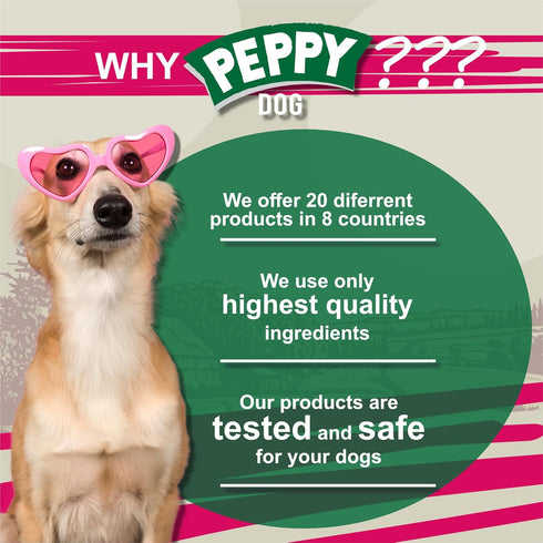 PEPPY DOG (100 All Natural Chicken Feet Dog Treats pcs) | Dehydrated for Freshness | Supports Joint Health