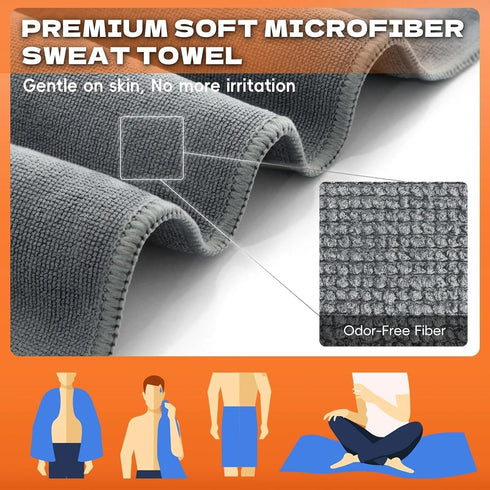 27 inch 55 inch Camping Towels Quick Dry Sweat Towels for Gym, Absorbent Fast Drying Lightweight X Negative Ions