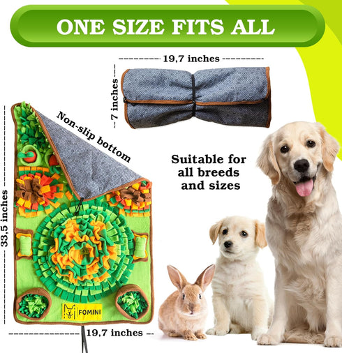 33.5 19.7 Snuffle Mat for Dogs - x Pet Food & Dog Feeding Mat Best Dog Boredom & Enrichment Toys for Large and Medium