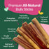 Willow&I Bully Sticks for Dogs - 6 Inch Bully Sticks for Medium & Small Dogs (14 Pack), Premium 100% Grass Fed Beef