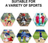 Gejoy 16 Pieces Sports Wristbands, Sweatbands for Kids Soccer, Baseball, Football, Basketball Sports