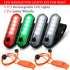 6 4 Treela Pcs LED Navigation Kayak Lights with Safety Whistle Battery Operated Stern Boat Lights Rechargeable Boat