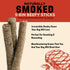 Hickory Smoked Beef Stick Dog Treats 15-Pack by Barkworthies USA - All Natural Smoked Crunchy Treats