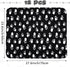 12 Tatuo Pieces Black Dog Blankets for Small Dogs Puppy Fleece Blanket Bulk Warm Felt Throw Spring Cute Paw Print Puppy