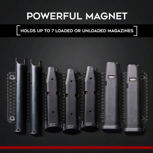 Ammunition Ammo Keeper MG Magnetic Holder for Gun Magazines and Clips, Organize Mount in Your Gun Safe, Locker Cabinet