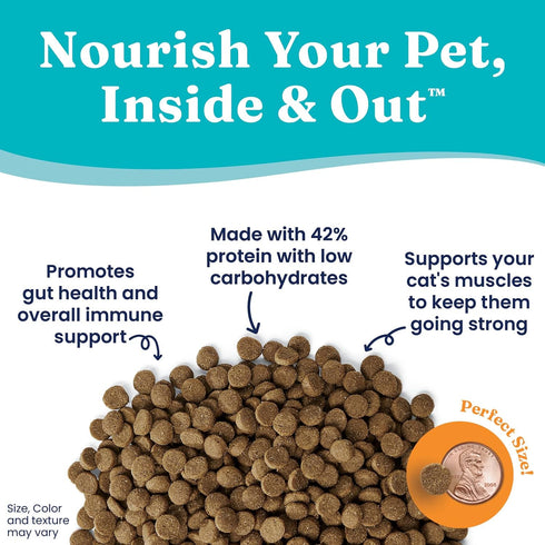 Solid Gold High Protein Dry Cat Food - Indigo Moon with Digestive Probiotics, Grain & Gluten Free, 3 lb
