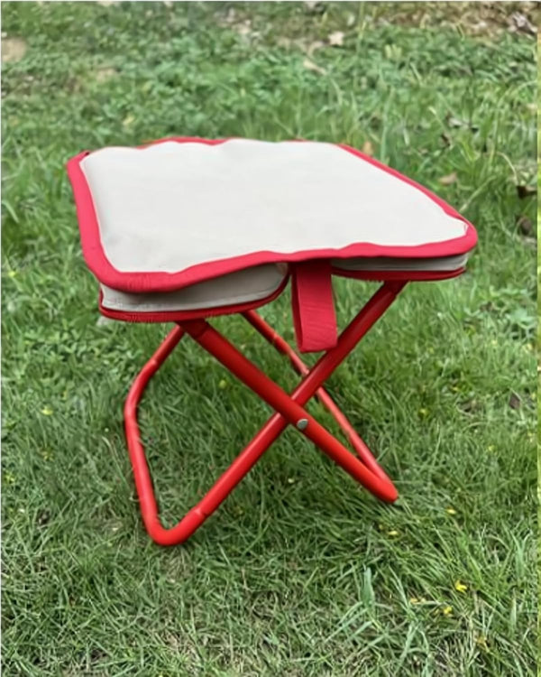 JWYTA Folding Stool Pencil Case Multifunctional Portable Outdoor Camping Chair and Handbag for