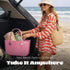 14L Comfy Flow Pool Bag for Women, Waterproof EVA Open Tote, Swim Sauna Gym Beach Bag, Wipe-Clean Self-Standing, (Baby
