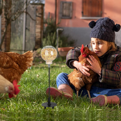 moyardow Entertained(2 Pack) Peck Toy, Interactive Slow Feed Release Toy for Your Flock, Chicken Slow Feeder Boredom