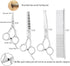 Freewindo Dog Grooming Scissors Kit - Safety Round Tip, Heavy Duty Stainless Steel Scissors and Nail Clippers for Full