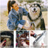3-Pack Set Long-Tooth Pet Brush - Dog Rake Brush & Steel Shedding Comb & Double-Sided Teech Comb for Double Coat Large