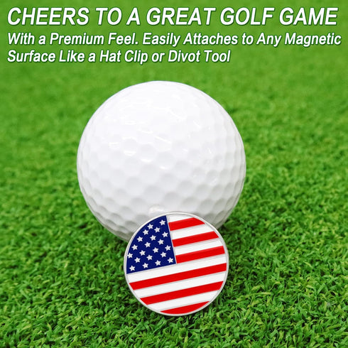 Set FINGER TEN Golf Ball Marker with Hat Clip Markers Assorted Patterns Value Gift Mark Golf Divot Tool Accessories