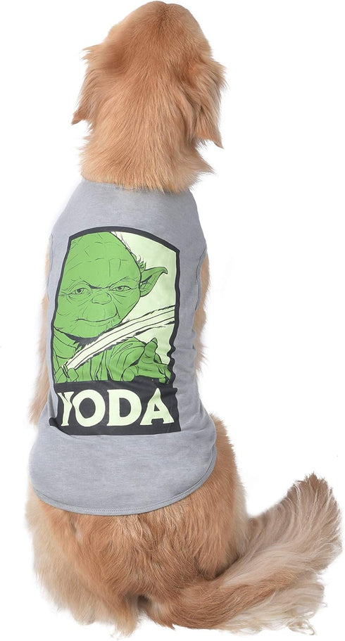 Star Wars for Pets Yoda Dog Tee - Star Wars Dog Shirt for Large Dogs - Size X-Large - Soft, Cute, and Comfortable Dog Clothing and Apparel, Cute Dog Clothes