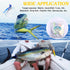 OROOTL Saltwater Fishing Trolling Lures for Tuna, Mahi, Marlin, 6" Big Game Sea Fishing Gear with Rigged Hook