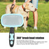 Pet Hair Comb, 360° Rotation Deshedding Slicker Brush for Cat Dog Cleaning (Blue)