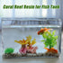 Aquarium Coral Reef Decor, Artificial Resin Coral Decoration Ornaments for Goldfish Betta Fish Tank Accessories