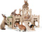 Larger Bunny Castle Sturdy Walnut Color Wooden Rabbit Hideout for Bunnies Guniea
