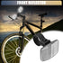 X AUTOHAUX Bicycle Warning Reflectors, 2.13"x1.57" Plastic White Bike Accessories