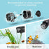 AQQA Aquarium Wave Maker, 3W/5W/10W/15W Suction Cup Fish Tank Pump, Ultra Quiet Submersible Circulation Pump