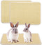 KABASI 2PCS Rabbit Scratcher Mat, Natural Bunny Chew Toys Scratching Pad for