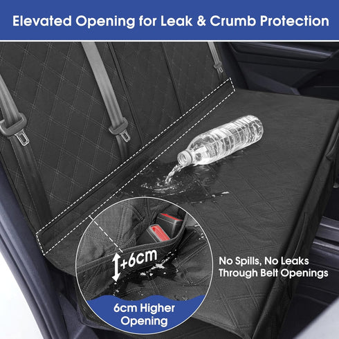 900D 3 ALLANSING Upgraded Heavy Duty Dog Back Bench Seat Cover, Car Seat Protector, Fits Full Size Trucks, Seatbelts