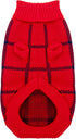 Turtleneck Dog Argyle Sweater for Small Dogs and Cats