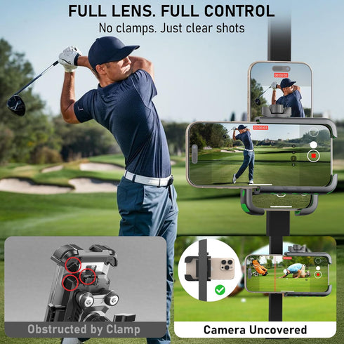 NINEFATICS 360, 8X N52 2026 Magnetic Golf Cart Phone Holder Golf Cart Accessories Gift for Men Women, Fits EZGO Club