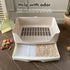 Yuoaes Large Rabbit Litter Box Bunny Potty Training Corner Litter Pan with Drawer Comes with Liners Rabbit Pee Pads