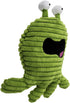 goDog PlayClean Germs Squeaky Plush Dog Toy, Green, Small with Chew Guard Technology