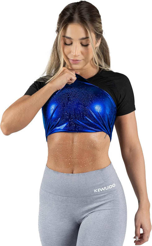 Kewlioo Women's Heat Trapping Sauna Shirt - Sweat Vest Compression Shapewear -