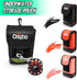 Small Scuba Mesh Gear Bag with Dry Pocket, Swivel Clip, D-Ring, Hook & Loop Tape for Safety Marker Buoy and Accessories