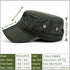 Quick Dry Hidden Pocket Cadet Army Hat Military Style Flat Top Baseball Dad Sun Cap