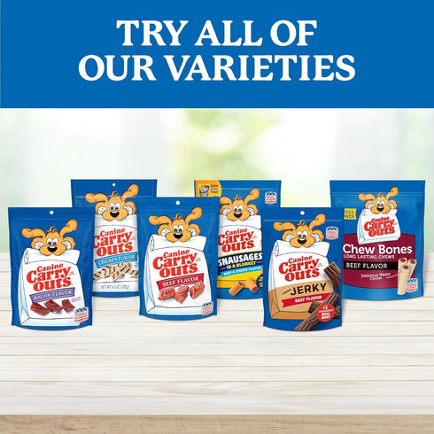 47 Canine Carry Outs Dog Treats, Beef Flavor, Ounce