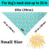 Summer Summer Dog Bandana, Unique Style Paws Blue Sunflower Dog Bandanas, Flower Puppy Scarves Square Dog Bib Kerchief