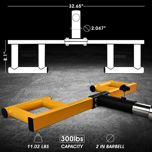 Yes4All Viking Press Attachment/Landmine Attachment for Barbell - Great Landmine Exercise Equipment for 2-Inch Olympic