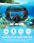 Snorkeling Gear for Adults - 180° Panoramic View Snorkel Mask Set, 100% Food-Grade Silicone Anti-Fog