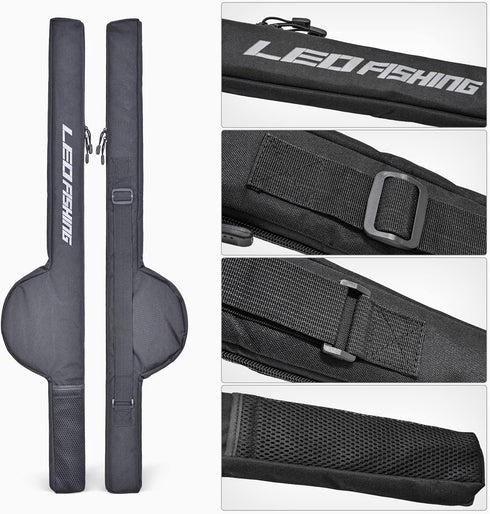 Portable Fishing Rod Case, Folding Fishing Pole Bag for Tackle Protective Cover, Special Design for Fishing Poles with