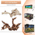 majoywoo Natural Large Driftwood for Aquarium Decor, 12.5-18" Reptile Decor, 2 Pcs