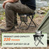 Backpacking Camping Stool with Shoulder Strap,Ultralight Collapsible Handbag Style Stool,Pocket Portable Seat