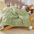 Premium Soft Dog Blanket, Washable Puppy Essentials, Calming Throw for Medium Small Dogs, Pink-M