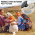 Rest-Eazzzy Large Collapsible Dog Bowls for Travel - 2-Pack Portable Water Bowl for Dogs Cats with 2 Carabiners, BPA