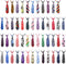 Segarty Adjustable 50 PCS Dog Ties, Neckties and Bows for Medium Large Dog Festival Formal Grooming Accessories