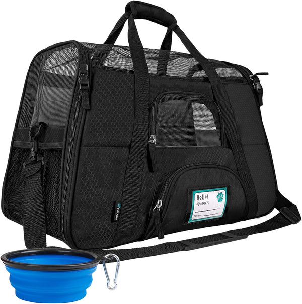 PetAmi Airline Approved Pet Carrier for Cat, Soft Sided Dog Carrier for