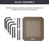Bedsure Large Elevated Cooling Outdoor Dog Bed, Raised Cots for Large Dogs, Portable Indoor & Outdoor Hammock Bed,