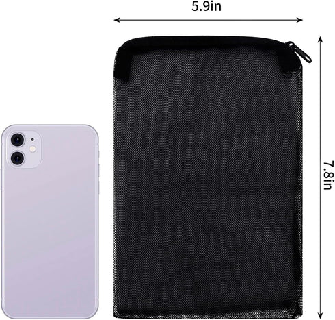 DEPEPE 10pcs Aquarium Filter Media Bags with Zipper for Activated Carbon and Ceramic Rings