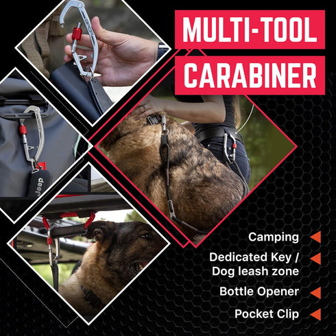 GPCA Carabiner Keychain Clip - Key Organizer, Key Ring, Multi Tool EDC Gear with Bottle Opener